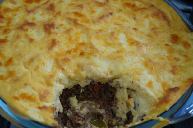 Fricassê de carne moída